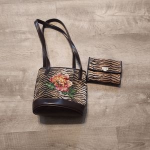 Vintage Liz Claiborne Mini & Matching Wallet